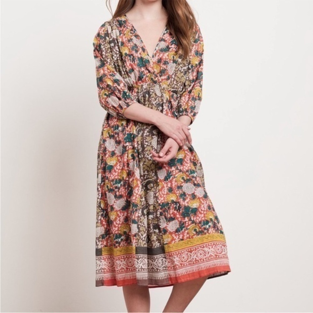 Velvet | Voletta Peasant Dress | Size S